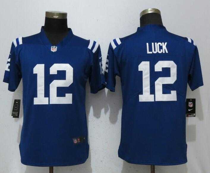 Women Nike Colts 12 Andrew Luck Blue Vapor Untouchable Limited Jersey,We sell and wholesale Women Nike Colts 12 Andrew Luck Blue Vapor Untouchable Limited Jersey on line form chian!